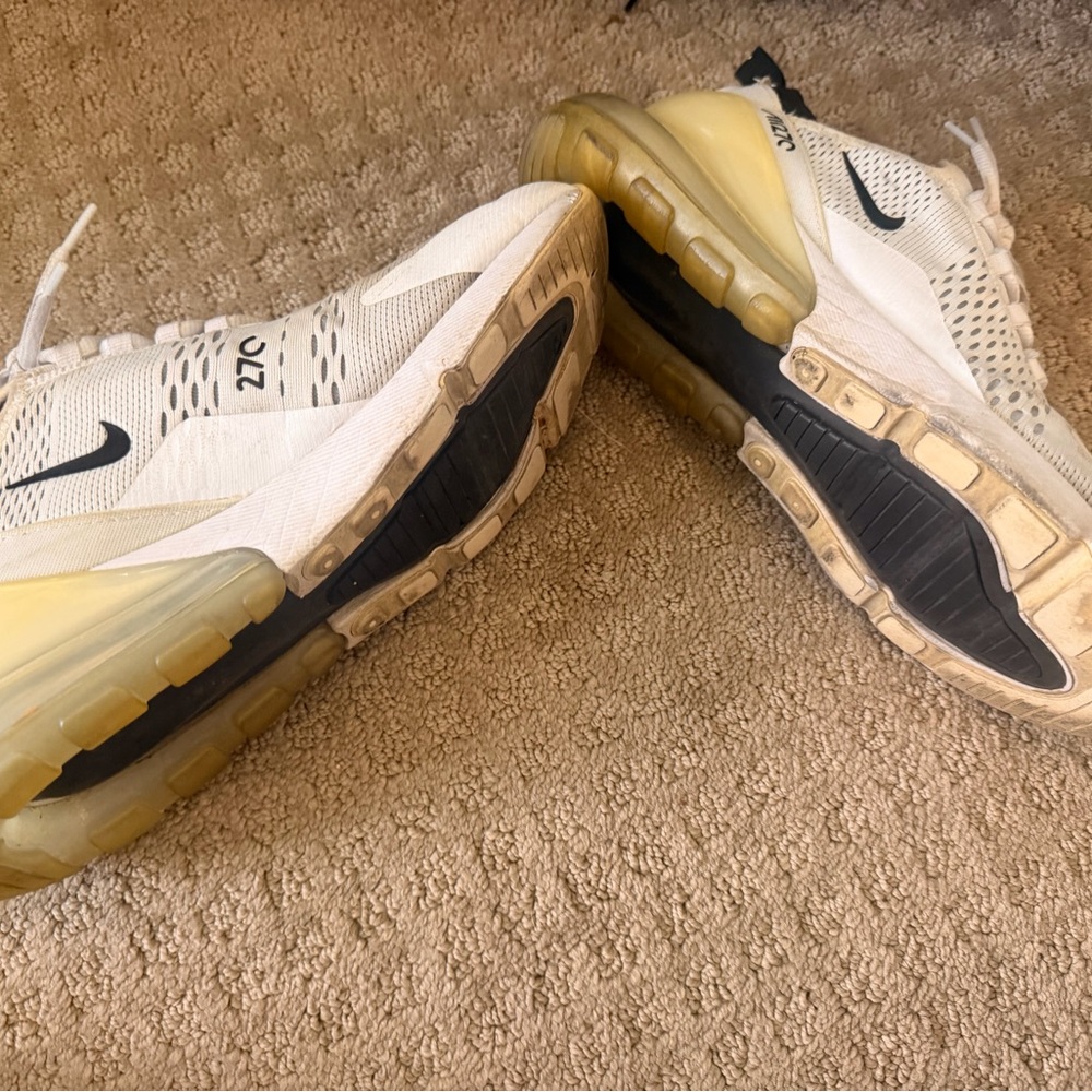 Nike White & Black Air Max 270 Sneakers - Picture 3 of 5